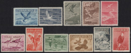 Cuba 1956 Aereo 135/6 **/MNH Aves - Pajaros / (11sellos)  - Ongebruikt