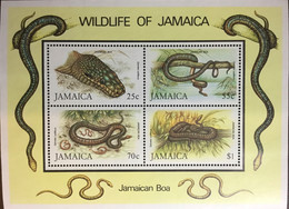 Jamaica 1984 Jamaican Boa Snakes Minisheet MNH - Serpents