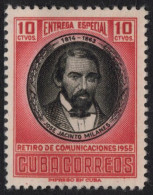 Cuba 1956 Urgentes 19 **/MNH Retiro De Comunicaciones 1955.  - Ongebruikt