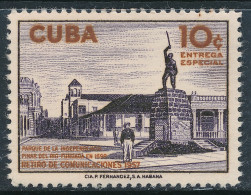 Cuba 1957 Urgentes 21 **/MNH Parque De La Independencia.  - Ungebraucht