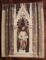 Photo 1880's Religion Firenze Florence Tirage Albuminé Albumen Print Vintage Art Photographe ALINARI Eglise St Michel - Orte