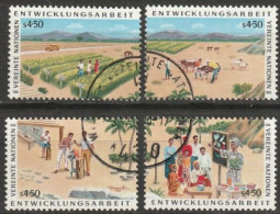 UNO Wien 1986 MiNr.56 - 59 O Gestempelt Ersttagsstempel  UNDP  ( 2333) - Used Stamps