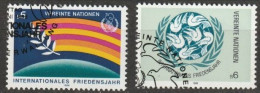 UNO Wien 1986 MiNr.62 - 63  O Gest. Intern. Jahr Des Friedens ( 2416 ) - Used Stamps