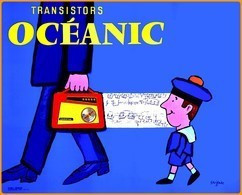 Carte Postale : Transistors Océanic (affiche) Illustration : Savignac - Savignac