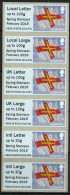 Guernsey 2015 Post And Go Self-adhesive Strip Of 6, Backing Hinged On Top Stamp, Others MNH, SG FSG 1 - Guernesey