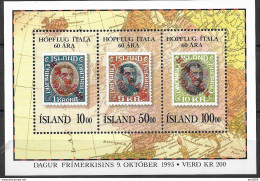 1993 Island Mi. Bl 14 **MH   Tag Der Briefmarke - Blokken & Velletjes