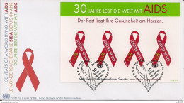 2011 UNO Wien Mi. 729 FDC  30 Jahre Aidsbekämpfung - FDC