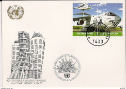 2010 UNO Wien Mi. 678-9 WEISSE KARTE - White Card  Prag - FDC