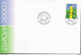 2000  Aland Mi. 175 FDC   Europa Kinder Bauen Sternenturm - 2000