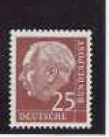 1954 Allem Fed. Yv 69 A  Mi. 186 ** MNH - Ungebraucht