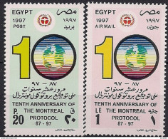 1997 Ägypten.Mi. 1918-9 **MNH 10. Jahrestag Der Unterzeichnung Des Protokolls Von Montreal Zum Schutz Der Ozonschicht - Neufs