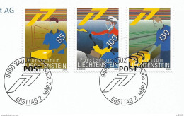 2009 Liechtenstein Mi. 1506-8 FD-used Briefstück  Unsere Post - Usati