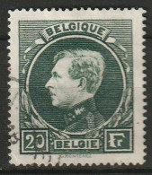  Belgie 1929 Koning Albert 20 Fr. Yv. 290 Gestempeld, Oblitéré. - 1929-1941 Grande Montenez