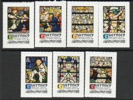 Guernsey 2015 Christmas, William Morris Stained Glass Set Of 7, MNH , SG 1582/8 - Guernesey