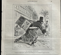1879 Journal LE CHARIVARI - ACTUALITÉS  Par CHAM - LOTERIE NATIONALE - ORGUE DE BARBARIE - 1850 - 1899
