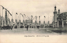 BELGIQUE - Liege - Exposition - Entrée De Fragnée - Carte Postale Ancienne - Luik