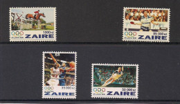 Zaire 1996 OCBnr. 1492 Et 1494-1496 *** MNH Cote 12 € N° 1493 Manque Sport Jeux Olympiques Atlanta Olympische Spelen - Nuovi