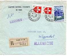 70986 - Frankreich - 1960 - 1,00F Reunion MiF A R-Bf PARIS -> Westdeutschland - Brieven En Documenten