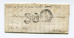 !!! CORPS EXPEDITIONNAIRE D'ITALIE SUR LETTRE TAXE 30 DT TEXTE INTERESSANT - Armeestempel (vor 1900)