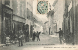 38 - ISÈRE - TULLINS - Grande Rue Et Boulevard Michel-Perret -carte éditeur Papeterie Bernard-Guelle - Superbe - 10591 - Tullins