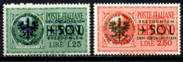 1944 - Italia - Occupazione Tedesca Della Slovenia 32/33 Pro Senza Tetto   ------- - Deutsche Bes.: Lubiana