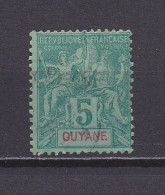 GUYANE FRANCAISE 1892 TIMBRE N°33 OBLITERE - Oblitérés