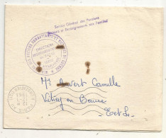 Lettre, 1961, Ministère Anciens Combattants Et Victimes De Guerre, Centre D'appareillage, Oblitération Paris, 4 Scans - Documenti