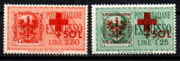 1944 - Italia - Occupazione Tedesca Della Slovenia 34/35 Pro Croce Rossa  ------- - Duitse Bez.: Ljubljana