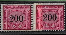 ZA0139b - SWITZERLAND -  SBHV # 23C  *2 -  RAILWAY SERVICE STAMPS Mint MNH - Railway