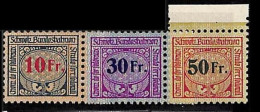 ZA0139e - SWITZERLAND - SBHV # 41/3  RAILWAY SERVICE STAMPS Mint MNH - VERY FINE - Railway