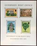 Guernsey 1975 Victor Hugo Minisheet MNH - Guernesey