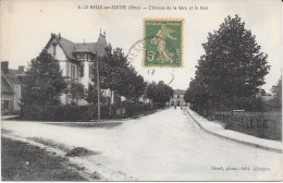 61 LE MESLE SUR SARTHE - L'avenue De La Gare Et La Gare - Le Mêle-sur-Sarthe