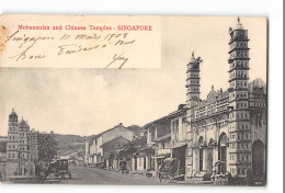 CPA Singapour Mohamedan And Chinese Temples - Singapur