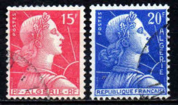 Algérie - 1955 - Marianne - N° 329/349 - Oblit  - Used - Gebraucht