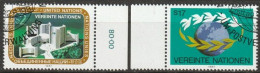 UNO Wien 1987 MiNr.73 - 74  O Gest. Freimarken ( 2426/1) - Usati