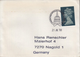 GROSSBRITANNIEN  1121, Auf Brief, Gestempelt: London Philatelic Counter 21.JUL 1988 - Storia Postale