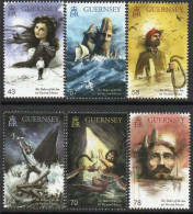 Guernsey 2016 Victor Hugo, 'The Toilers Of The Sea' Set Of 6, MNH , SG 1603/8 - Guernesey