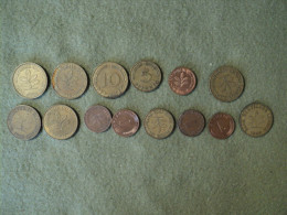 ALLEMAGNE. LOT DE 14 PIECES DE MONNAIE DIFFERENTES. 1949 / 1991 - Mezclas - Monedas