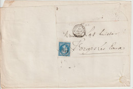 France Lettre 1863 De Breteuil Sur Noye GC614 (Oise)  Pour Forges (76) - 1849-1876: Période Classique