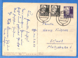 Allemagne DDR - 1953 - Carte Postale De Erfurt - G24343 - Cartas & Documentos