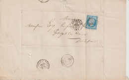 France Lettre 1858 De Beauvais PC332 (Oise)  Pour Forges (76) - 1849-1876: Classic Period