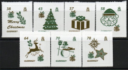 Guernsey 2016 Christmas, Symbols Set Of 7, MNH , SG 1631/7 - Guernesey