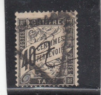 France - Année 1863/70 - Obl. - Taxe - N°YT 19  - Type Duval - 1859-1959 Usati