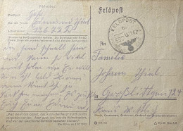 Duitse Rijk Briefkaart Feldpost - Libretti