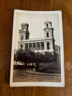 Paris 6ème * Place Et église De St Sulpice * Photo CDV Cabinet Albuminée Circa 1860/1890 * Photographe - District 06