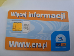 POLEN POLAND  / GSM/ SIM CARD/ ERA/TAK TAK                              MINT  -   **15576** - Pologne