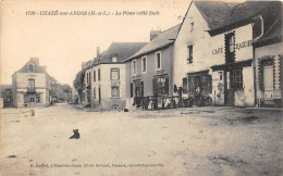 Chazé Sur Argos           49          La Place  Côté Sud.  Café  Raguier.  Sellier Bourrelier      (voir Scan) - Other & Unclassified