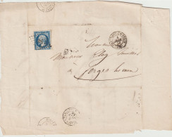 France Lettre 1856 De Chaumont En Vexin PC854 (Oise)  Pour Forges (76) - 1849-1876: Période Classique