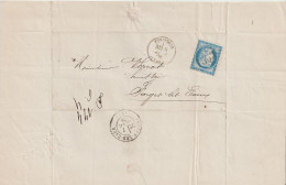 France Lettre 1876 De Formerie GC1553 (Oise)  Pour Forges (76) - 1849-1876: Classic Period