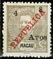 Macau, 1913, # 199, MNG - Nuovi